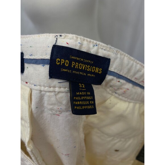 Shipmen Supply Co. Men’s Shorts White Multicolor Speckle Slim Size 32 - Picture 5 of 7